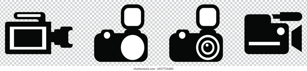 Kamerasymbol Vektorillustration. Fotokamerasymbol und -symbol. Fotografie-Symbol.eps 10