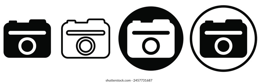 Camera icon vector illustration. photo camera sign and symbol. photography icon.eps 10