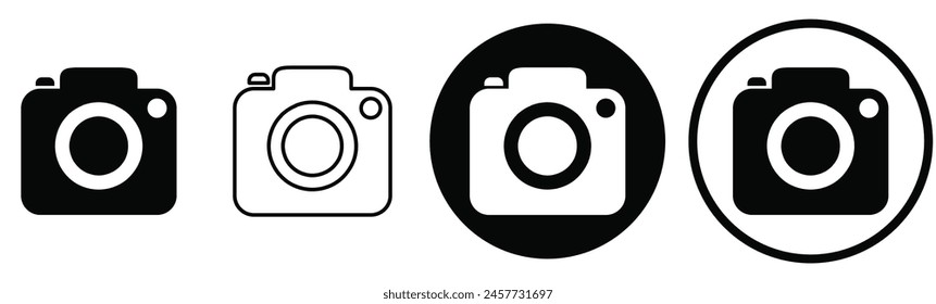 Camera icon vector illustration. photo camera sign and symbol. photography icon.eps 10