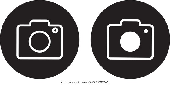 camera icon Vector illustration. photo camera sign, Instagram camera vector icon. isolated icon white background,
