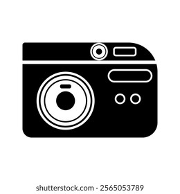 camera icon . vector illustration, pictogram isolated on white background. color editable