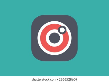 Camera icon vector illustration and solid background