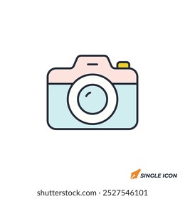 ícone de câmera ilustração vetorial. símbolo de câmera isolado no fundo branco