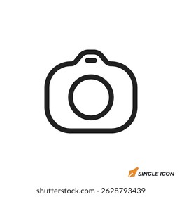 camera icon vector illustration. camera symbol isolated on white background
