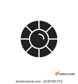 Ilustración vectorial del icono de la cámara. Símbolo de la cámara aislado en el fondo blanco