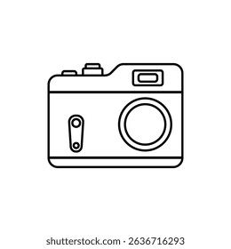 camera icon, vector illustration, symbol, design logo template pictogram, for ui or ux isolated on white for mobile app, editable