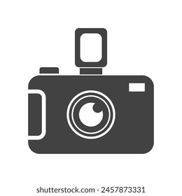 camera icon vector illustration white background