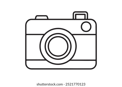 camera icon vector illustration with white background