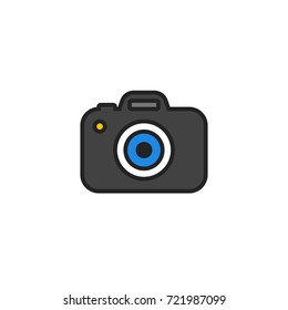 camera icon vector isolated