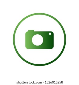 Camera icon, vector isolated. Modern simple snapshot photography sign. Instant trendy symbol for web site design, mobile app. Logo. Camera Icon on white button original illustration eps10