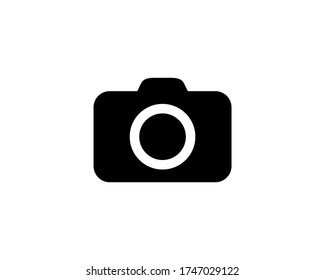 Camera icon vector isolated on white background. Photography symbol illustration