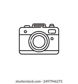 Camera Icon, camera vector isolated on white background