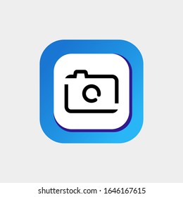 Camera Icon Vector, Icon Camera Vector Line Art