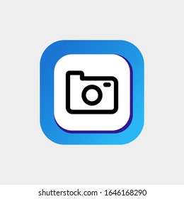 Camera Icon Vector, Icon Camera Vector Line Art