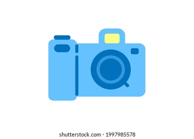 Camera icon. Vector linear sign, symbol, logo of photo camera for mobile concept and web design. Icon for the website of the store of household appliances, gadgets and electronics.