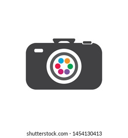 Camera icon vector logo design