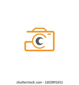 Camera icon vector logo design