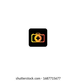 Diseño de logotipo vectorial de icono de cámara