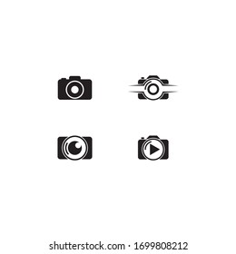 Camera icon vector logo design