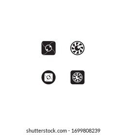 Camera icon vector logo design