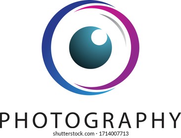 Camera icon vector logo design
