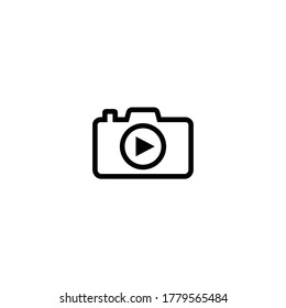 Camera icon vector logo design