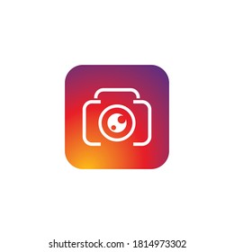 Camera icon vector logo design