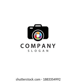 Camera icon vector logo design