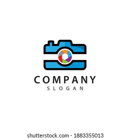 Vektorgrafik-Logo-Design der Kamera