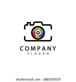 Camera icon vector logo design