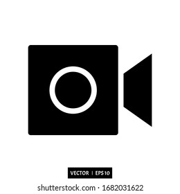 camera icon vector logo illustration simple design