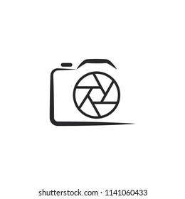 camera icon vector logo template