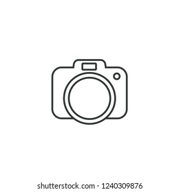 camera icon vector logo template