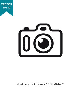 camera icon vector logo template