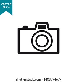 camera icon vector logo template