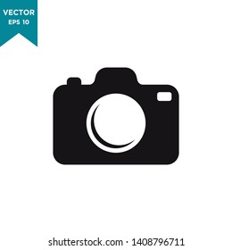 camera icon vector logo template 