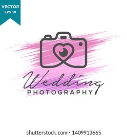 camera icon vector logo template