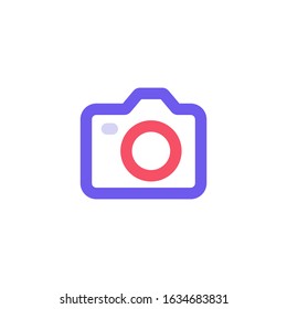 Camera Icon Vector logo template.EPS 10.Full editable
