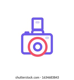 Camera Icon Vector logo template.EPS 10.Full editable
