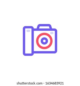 Camera Icon Vector logo template.EPS 10.Full editable