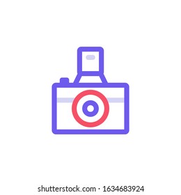 Camera Icon Vector logo template.EPS 10.Full editable