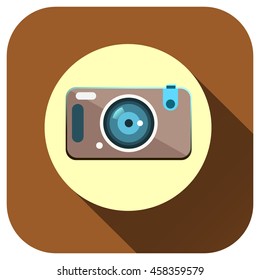Camera icon vector logo for your design, symbol, application, website, UI