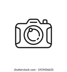 Camera icon in vector. Logotype