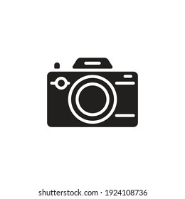 Camera icon in vector. Logotype