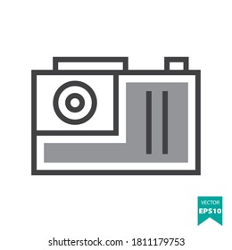 Camera icon vector. Movie & Video Icon Concept. Eps10 vector illustration.
