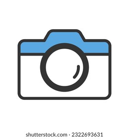 Camera icon vector on trendy design