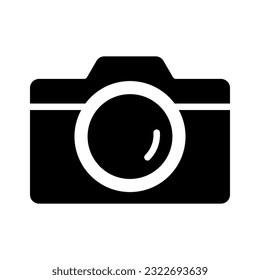 Camera icon vector on trendy design