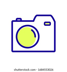 Camera icon vector on white background