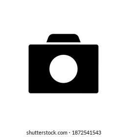 Camera-Symbol, Vektorgrafik auf weißem Hintergrund