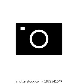 Camera icon vector on white background